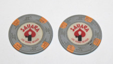 lot of 2 Sahara Casino $1 chipslot of  Las Ve...