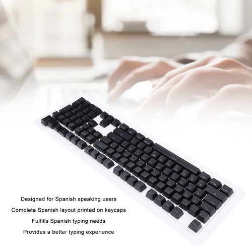 Spanish Keyboard Keycaps 108 Keys Minimalist Mechanical Keyboard Keycaps For 61❀ - Picture 5 of 12
