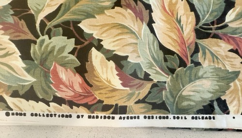 Madison Avenue Designs Upholstery Fabric 4 Yds x 55" Colorful Leaves Fall Autumn - Picture 3 of 4