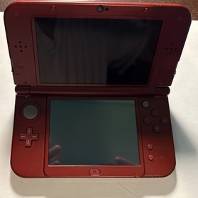 New Nintendo 3DS XL Red Console US Model - Tested! W OEM  Charger and  Stylus