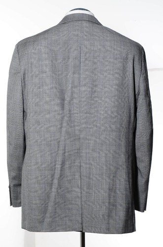 44R Lauren Ralph Lauren Gray Glen Plaid Wool 2-Piece Suit 38x31 Trousers Jacket - Picture 7 of 14