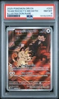 2025 POKEMON DRI EN-DESTINED RIVALS ILLUSTRATION RARE TEAM ROCKET'S MEOWTH PSA 8