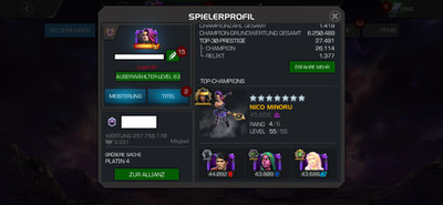 Marvel Contest of Champions * Legenden Account