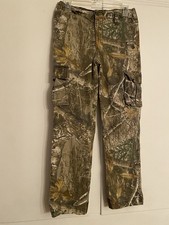 Realtree Youth XL Natural Camo Cargo Pants Hunting Fishing