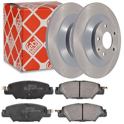 FEBI Bremsscheiben Ø303mm + Beläge hinten passend für Mazda CX-5 2.0 2.2 2.5 AWD