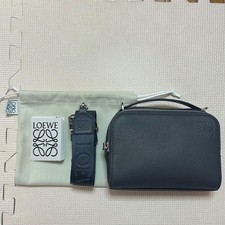 Crossbody camera bag mini soft grain calf deep navy