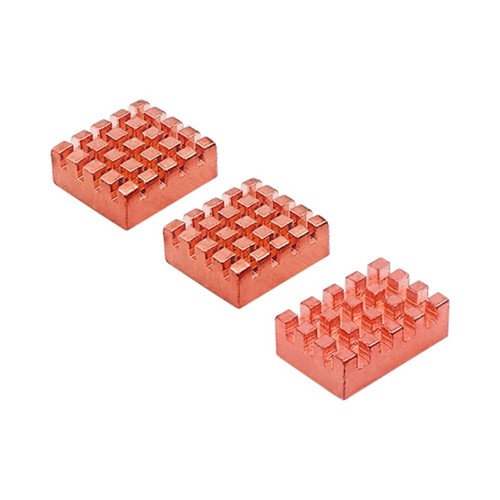 High Conductivity Copper Heatsinks 3Pieces For K2B H618 Development Board - Afbeelding 4 van 8