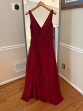 Women's Azazie Pomegranate Red Prom Dress Size 4