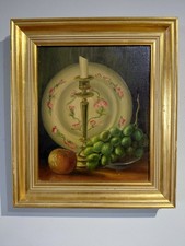 A Beautiful Vintage/Antique Framed Oil On Canvas Still Life Painting 34cmx39cm.