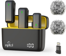 Wireless Lavalier Microphone for Iphone Android Phone - USB Type C Mini Micropho