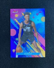 2025-26 Topps Finest Common Ace Bailey RC #5 Blue Refractor 178/200 Jazz RB60