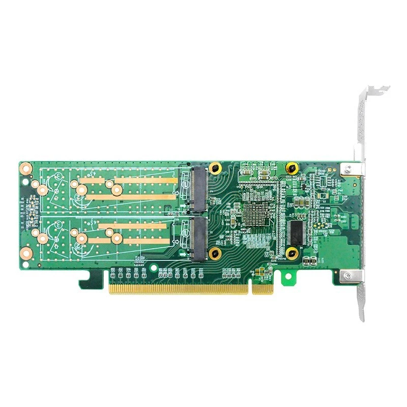 PCIe 3.0 X16 to Quad M.2 NVMe SSD Swtich Adapter Card for Servers- 4*NVMe SSD fo - Image 4 of 4