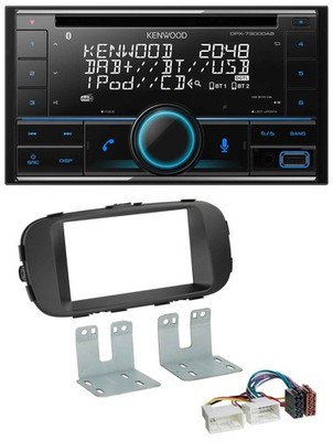 Kenwood CD 2DIN DAB USB MP3 Bluetooth Car Stereo for Kia Soul from 14 PS Black