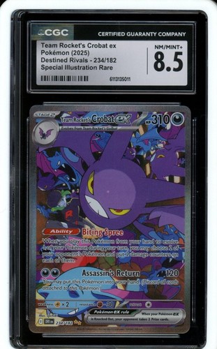 Team Rocket's Crobat ex graded CGC 8.5 for sale on eBay