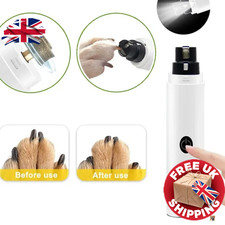 New Electric Dog Nail Clippers Rechargeable USB Charging LED Light