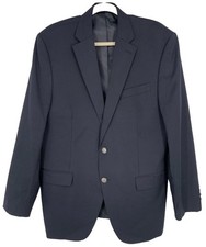 Michael Kors Granatowa marynarka Płaszcz sportowy Kurtka Mieszanka wełny 42R Pewter Guziki