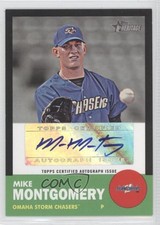 2012 Heritage Minor League Edition Black Border 35/50 Mike Montgomery Auto 0t3