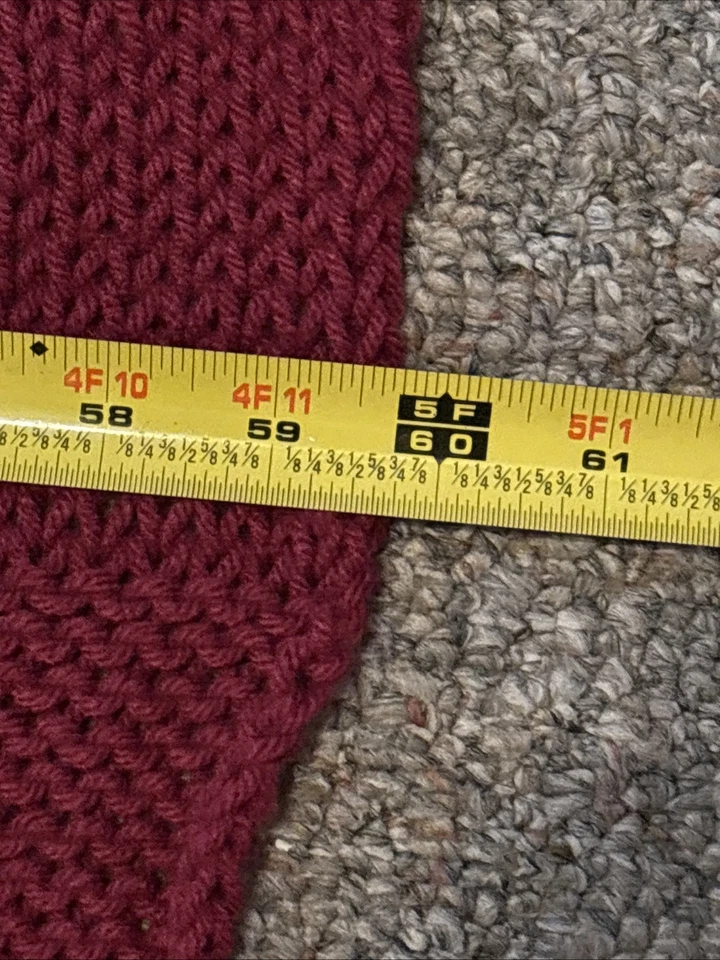 Handmade Quilt Crochet 60” X  56” Throw Cottage Granny Core - Image 4 of 4