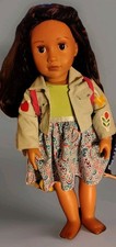 Our Generation Doll In Dress,Jacket, Back Pack Dark Hair Brown Eyes 18 Inch Doll