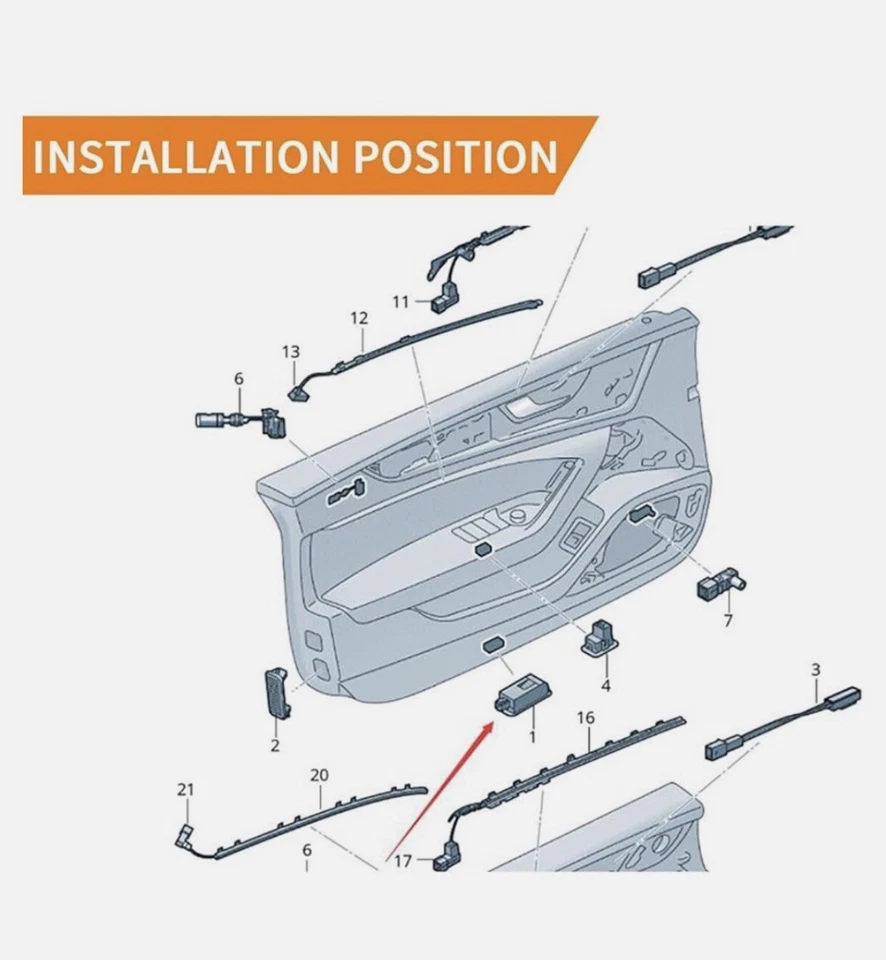2 pcs LED are suitable for Porsche 10-16 Panamera 05-11 911 door welcome light - Изображение 4 из 4