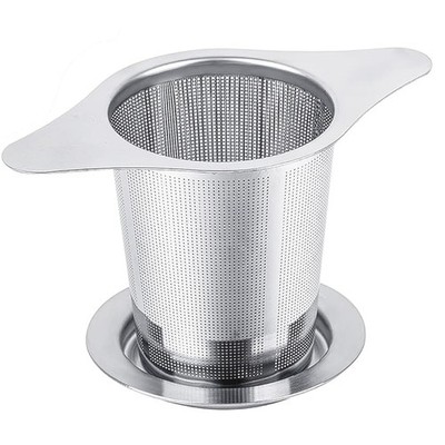 NKOVE Universal Tea Infuser with Lid Stainless Steel Filter Fits Mugs Cups Te...