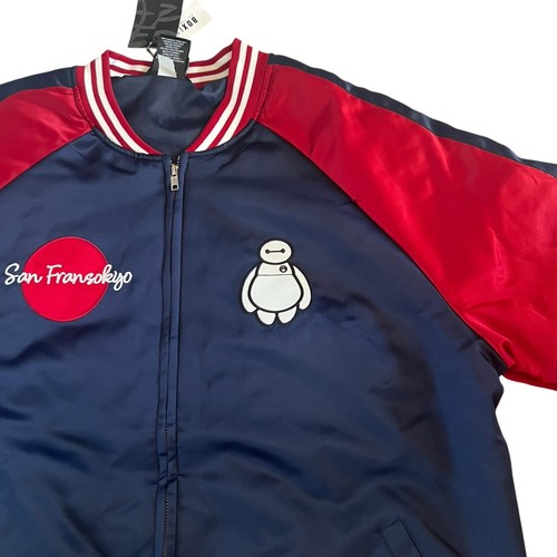 Disney Big Hero 6 Baymax Satin Bomber Jacket Size Medium - Picture 7 of 10