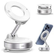 Vacuum Magnetic Car Phone Holder for Magsafe, Hands-Free 360  Adjustable Suct...