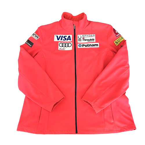 Spyder US Ski Medical Team Softshell Jacket Womens 3XL Neon Pink Full Zip