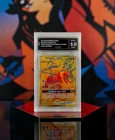 2021 Pokemon Premium Collection Promo RESHIRAM & CHARIZARD GX GOLD #SM247 GMA