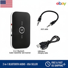 Bluetooth Transmitter Receiver Wireless Adapter For Home Stereos-speakers Lot