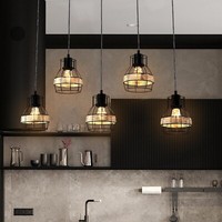 Lqwell® 60W Pendellampe HäNgelampe E27 Schwarz,Kein Kronleuchter Mit Lichtquelle