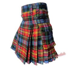Scottish Tartan LGBT Utility Modern KILT for Men Sizes 28" to 62"