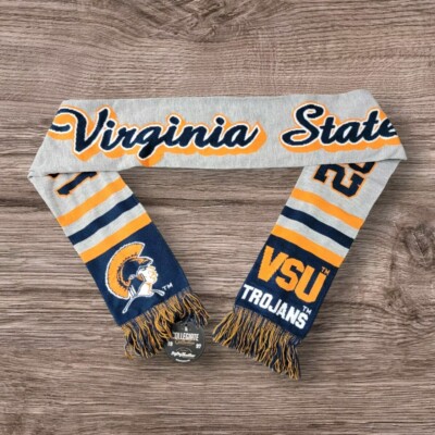 Virginia State University Scarf VSU Trojans  NWT College NCAA Football Baseball