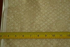 By 1/2 Yd, 44" Wide, Tan Floral on Tan Quilt Cotton, Peter Pan, M4456