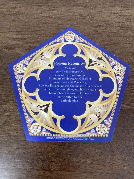 Harry Potter Rowena Ravenclaw Chocolate Frog Card Only eBay