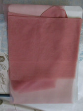 1PR VINTAGE BERKSHIRE 154 RHT SHEER FLAT KNIT NYLON STOCKINGS 9 1/2 MEDIUM PINK
