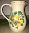 Himark Ceramic Fruit 8” Pitcher Apple - Made In Italy Vintage