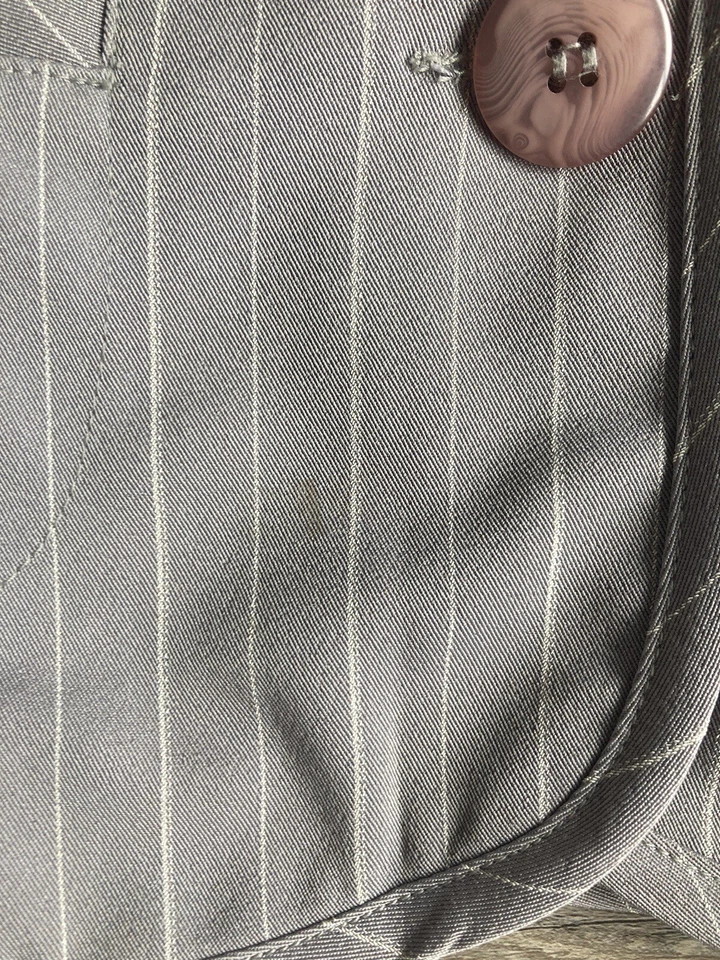 Chaqueta blazer para mujer Tracy Evans Limited gris blanco a rayas (talla 5) Foto 4 de 4