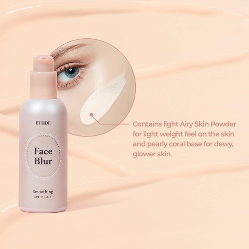 Etude House Gesichtsunschärfe glättend LSF33 PA++, Multi-Make-up Korallenbasis, 25g 1,23oz - Bild 3 von 7