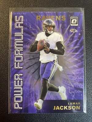 2019 Optic Lamar Jackson Power Formulas Insert PF-3 Ravens Mvp Qb Purple
