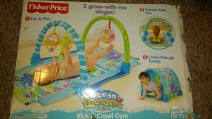 fisher price ocean wonders kick and crawl gym