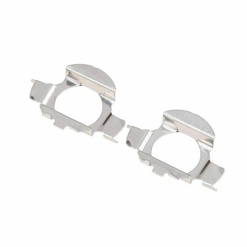 10X H7 HID Xenon Bulbs Base Holders Adapters Retainer Clips Kit Metal socket - Image 4 of 4