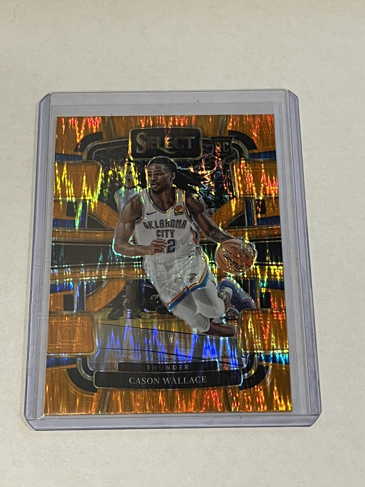 2023-24 Select Basketball Cason Wallace RC #88 Orange Flash Concourse Thunder