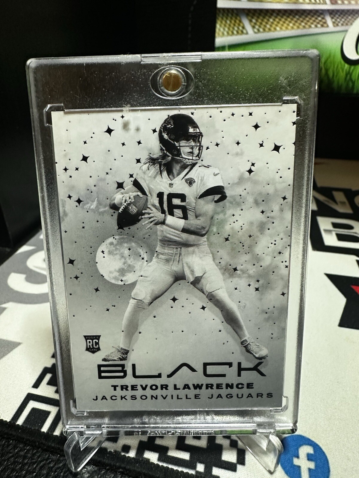 2021 Panini Black Trevor Lawrence White Night Rookie Case Hit SSP