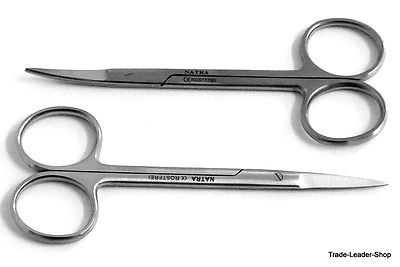 Feine 2er Set Irisschere Chirurgische Schere Fadenschere Praepariersch 11cm Kopie