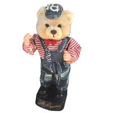 Bear La Bamba Dancing Singing Animated Teddy Bear Figure RARE 18"