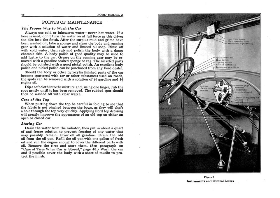 Ford Modelo A 1929 Manual de instrucciones Guía del propietario Libro de instrucciones Foto 4 de 4