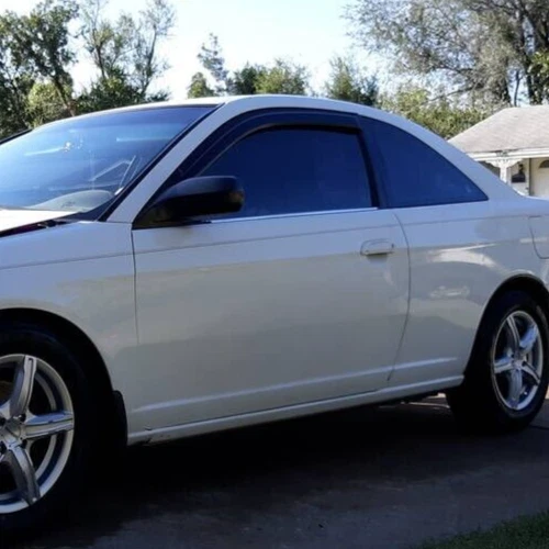 Protectores con cinta AVS Rain 3M viseras de ventilación pantalla para Honda Civic Coupé 2001-2005 Foto 2 de 2