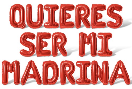 QUIERES SER MI MADRINA Letter Balloon Banner - DIY Godmother Baptism Decorations - Picture 36 of 55