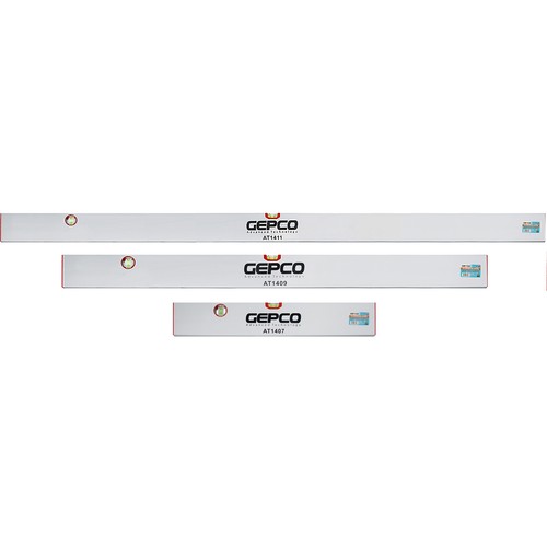 GEPCO industriële waterpas 30-180 cm aluminium 1,2 mm richtweegschaal, meetweegschaal, bouwweegschaal, 3 libellen, meettolerantie: 0,5 mm/m 150 cm